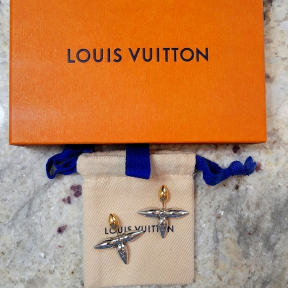 Louis Vuitton Women's Louisette Palladium Earrings - Picture 1 of 2